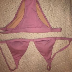 Pink bikini set